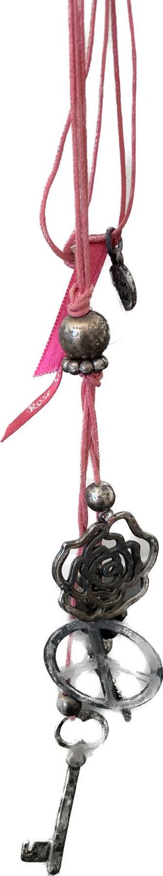 COLLIER ROSE METAL 19