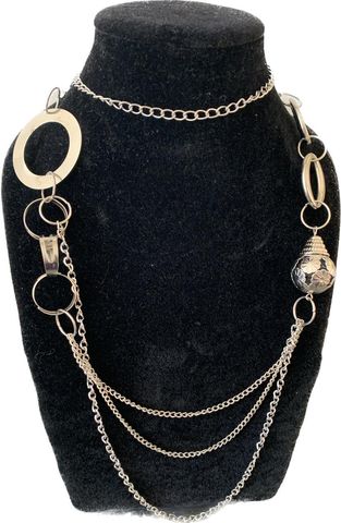 COLLIER ROSE METAL 4