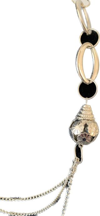 COLLIER ROSE METAL 4