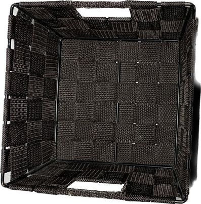 PANIER DECO ARMATURE METALIQUE ET SANGLE EN TRESSE