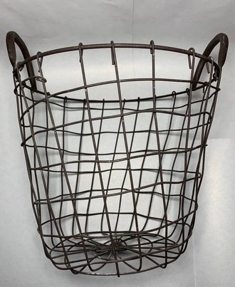 PANIER DECO DEUX POIGNES METAL