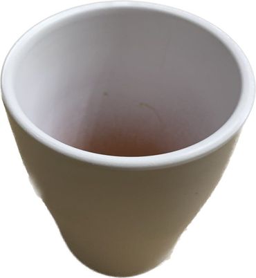 PETIT CACHE POT BLANC HAUTEUR 80CM