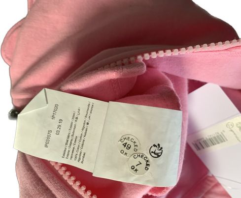 GILET SWEAT A CAPUCHE MOTIF LOVELY ME