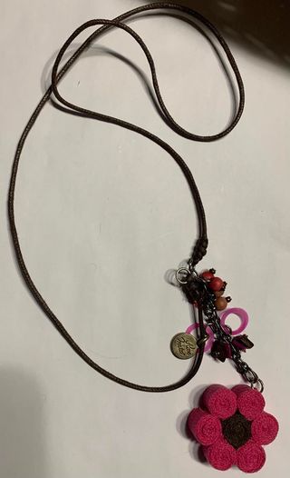 COLLIER ROSE METAL 7