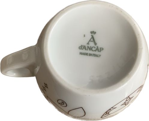 TASSE d'ANCAP BLANCHE ET MARRON