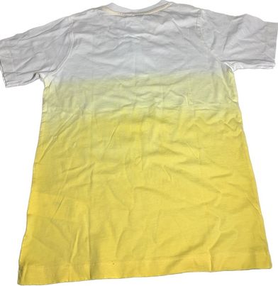 TEE-SHIRT BLANC JAUNE ET BLEU BKZ