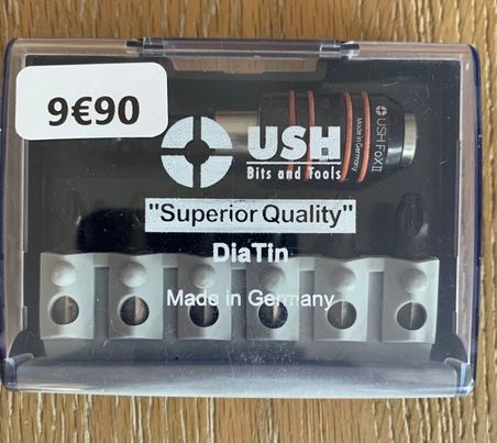 BOX "SUPERIOR QUALITY " Dia Tin MARQUE "USH"