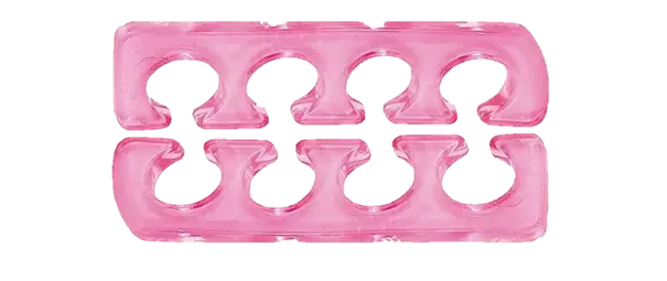 Ecarteur d'orteils en silicone , 2 pièces fluo Fuchsia SIBEL