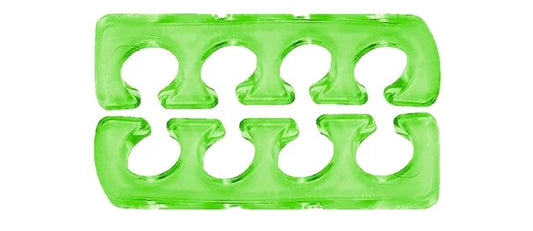 Ecarteurs d'orteils en silicone , 2 pièces fluo Vert SIBEL