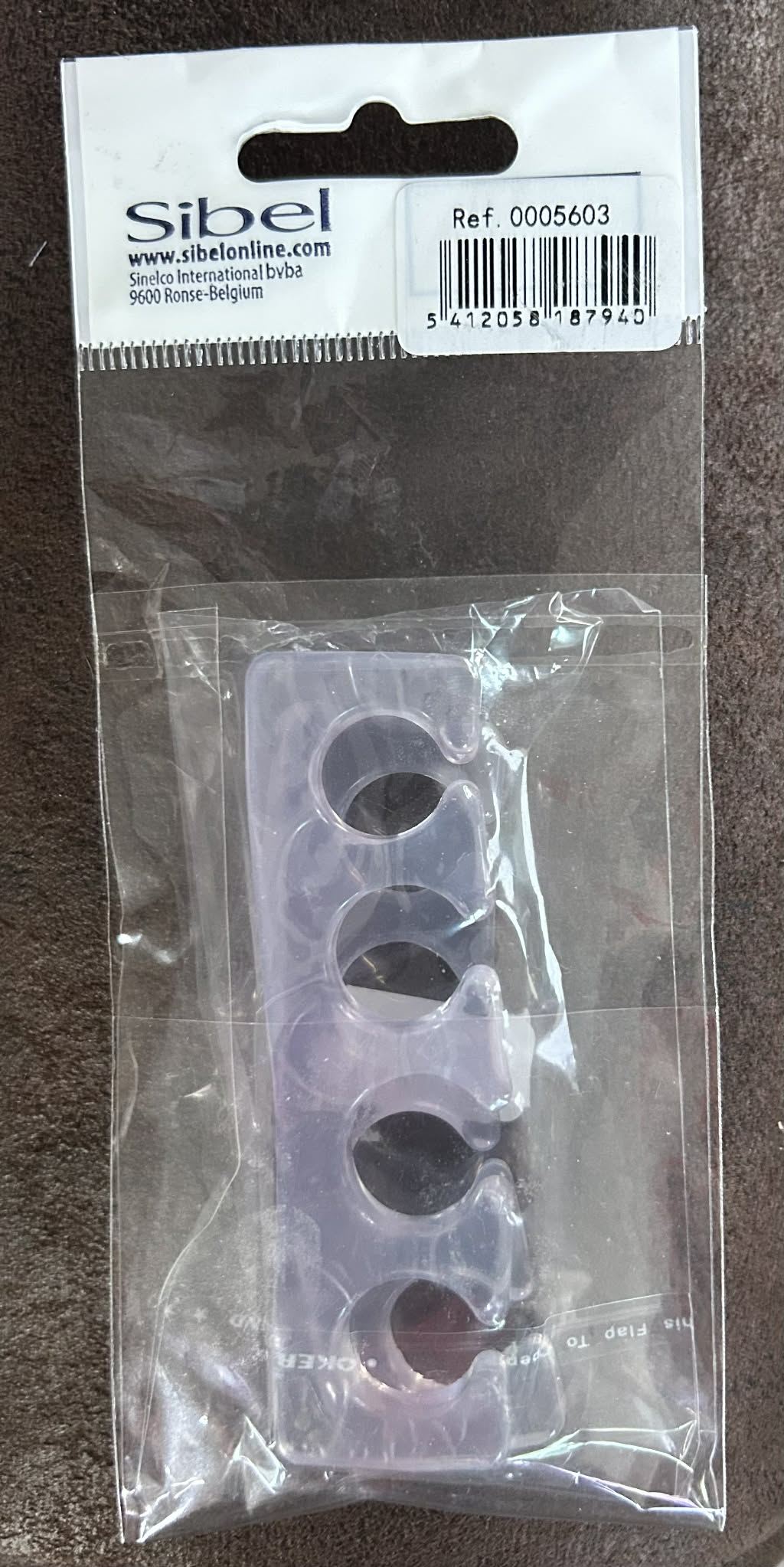 Ecarteur d'orteils en silicone , 2 pièces  Violet SIBEL