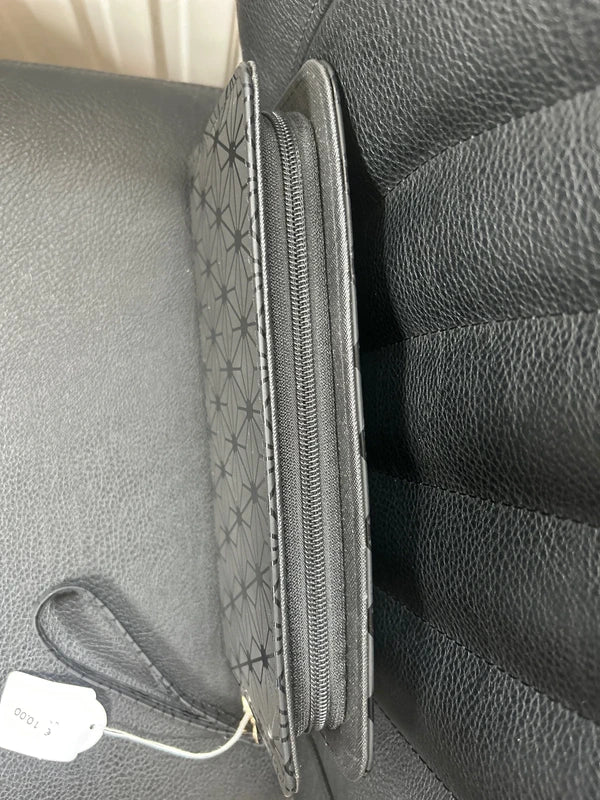 Pochette noire élégante avec motifs incrustés 25*13 cm