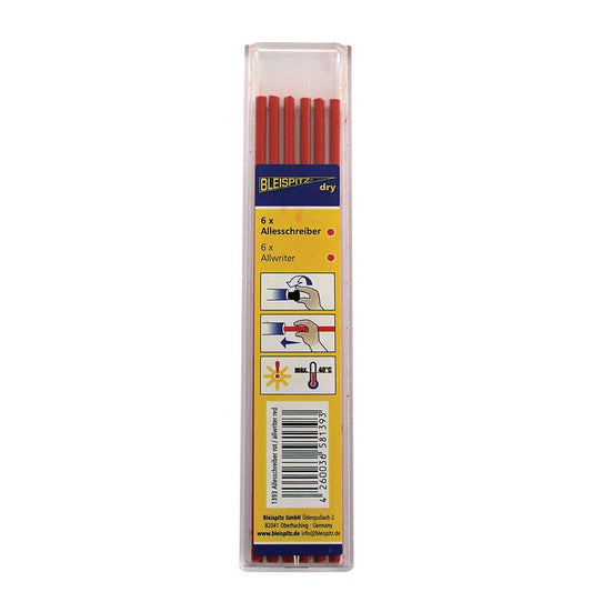 Mines pour marqueur à trous profonds DRY (Rouge) paquet de 6 pièces. Ø 2,8mm