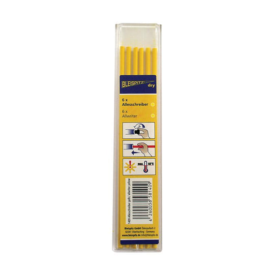Mines pour marqueur à trous profonds DRY (JAUNE) paquet de 6 pièces. Ø 2,8mm