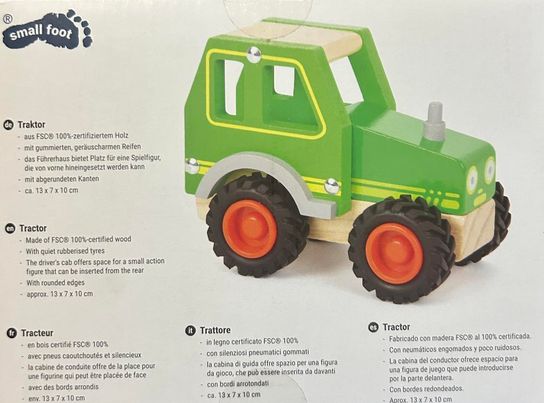 Tracteur en bois SMALL FOOT