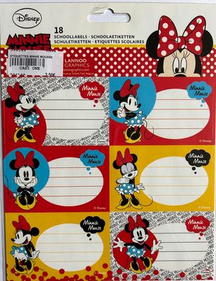 18 ETIQUETTES SCOLAIRES DISNEY