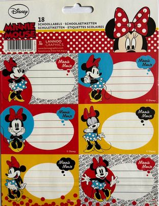18 ETIQUETTES SCOLAIRES DISNEY