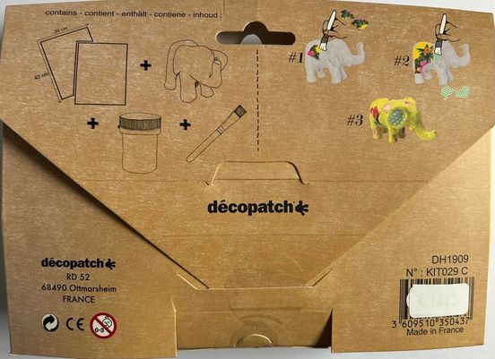 DECOPATCH KIT MINI ELEPHANT