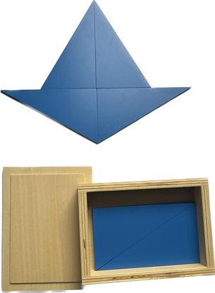 Triangles bleus MONTESSORI