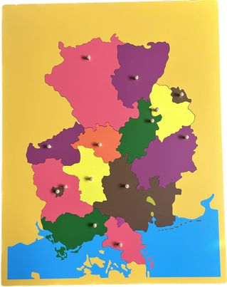 Puzzle carte de l'ALLEMAGNE MONTESSORI