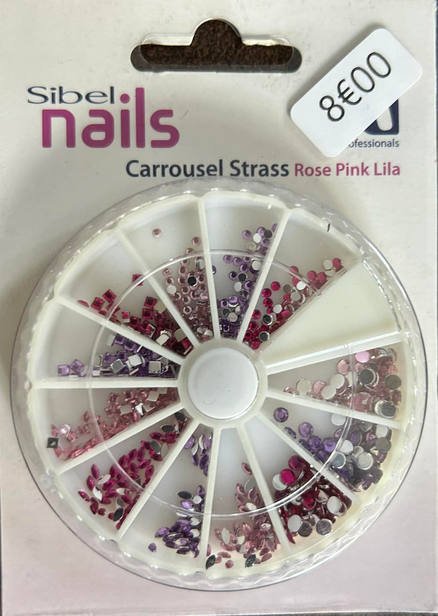 Carrousel de strass Rose Pink Lila SIBEL NAILS