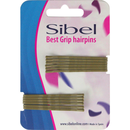 Barrette ondulée BEST GRIP  , 12 pièces Blond SIBEL