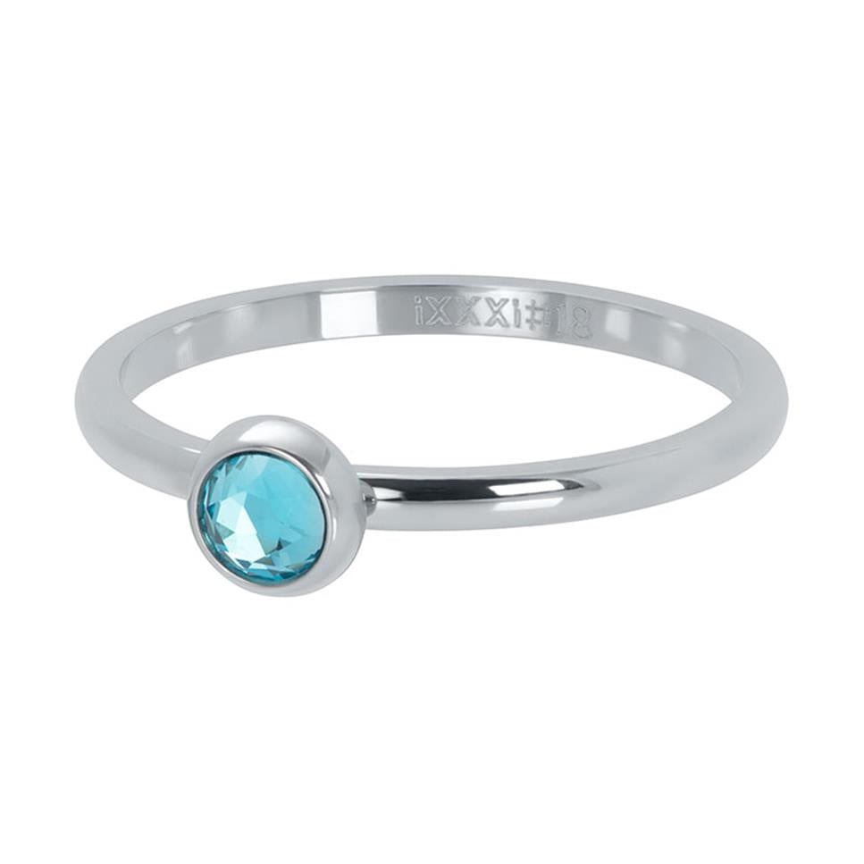 BAGUE IXXXI 2 MM PIERRE 6 MM