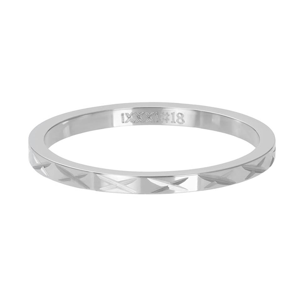 BAGUE IXXXI 2 MM XROW ARGENT