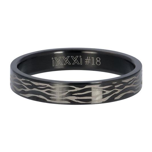 BAGUE IXXXI 4 MM BLACK ZEBRA