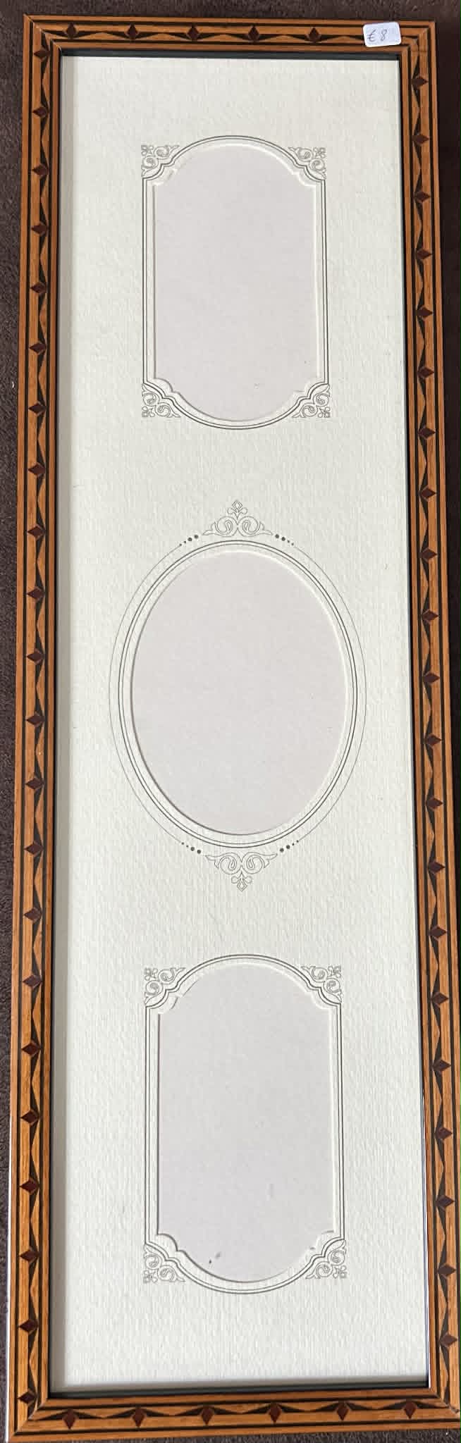 CADRE 3 PHOTOS EN BOIS BRILLANT 13.5*44.5 CM
