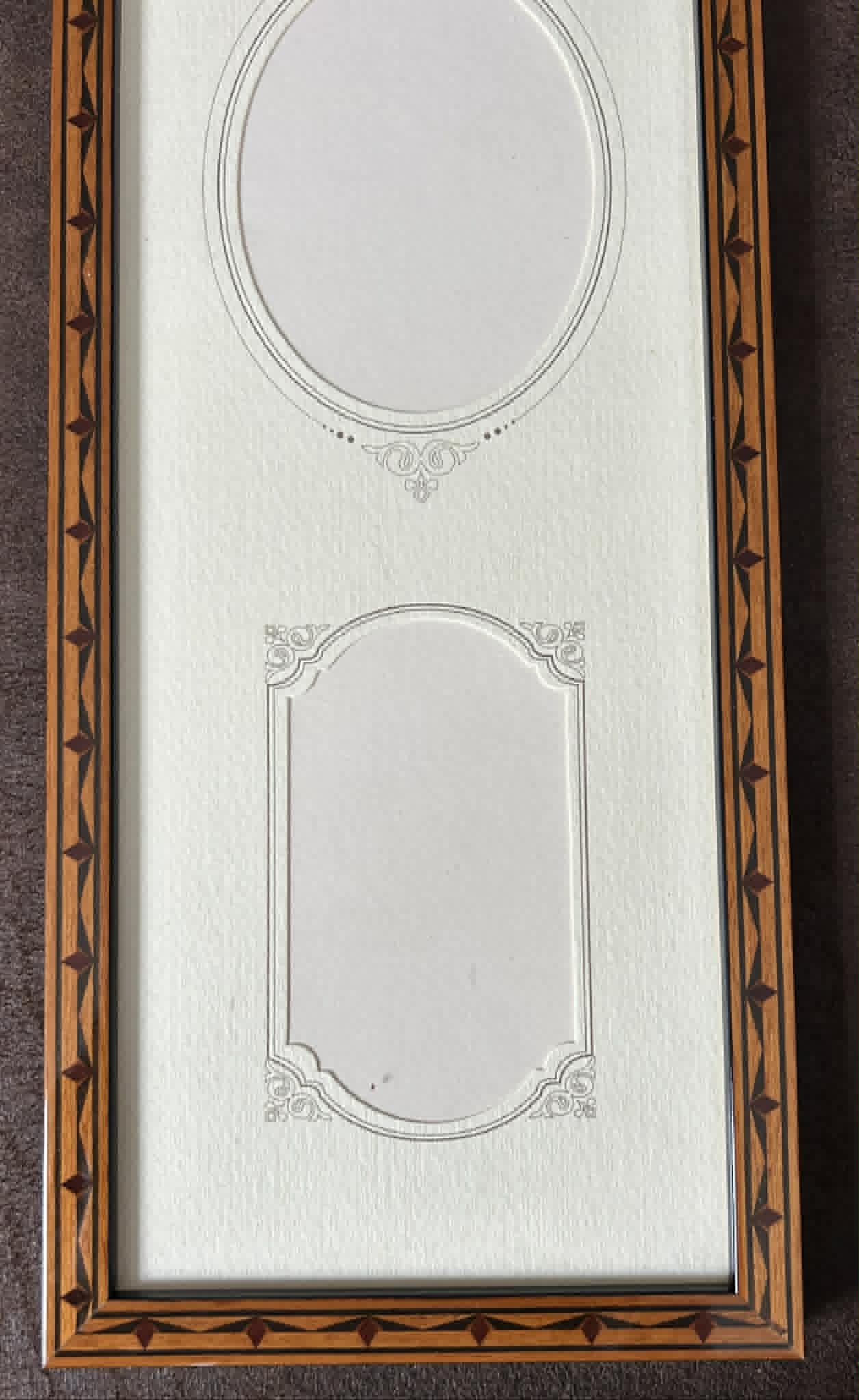 CADRE 3 PHOTOS EN BOIS BRILLANT 13.5*44.5 CM