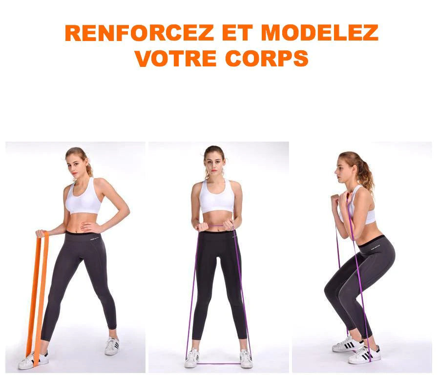 BANDE ELASTIQUE DE MUSCULATION BLEUE