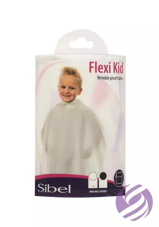 Cape de coiffure pour enfants FLEXI KID blanche SIBEL