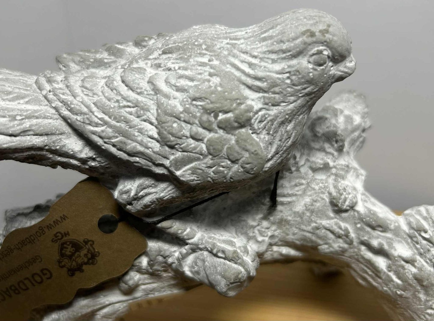 Les oiseaux sur une branche en plâtre fait main collection Goldbach de GmbH (20*10cm)