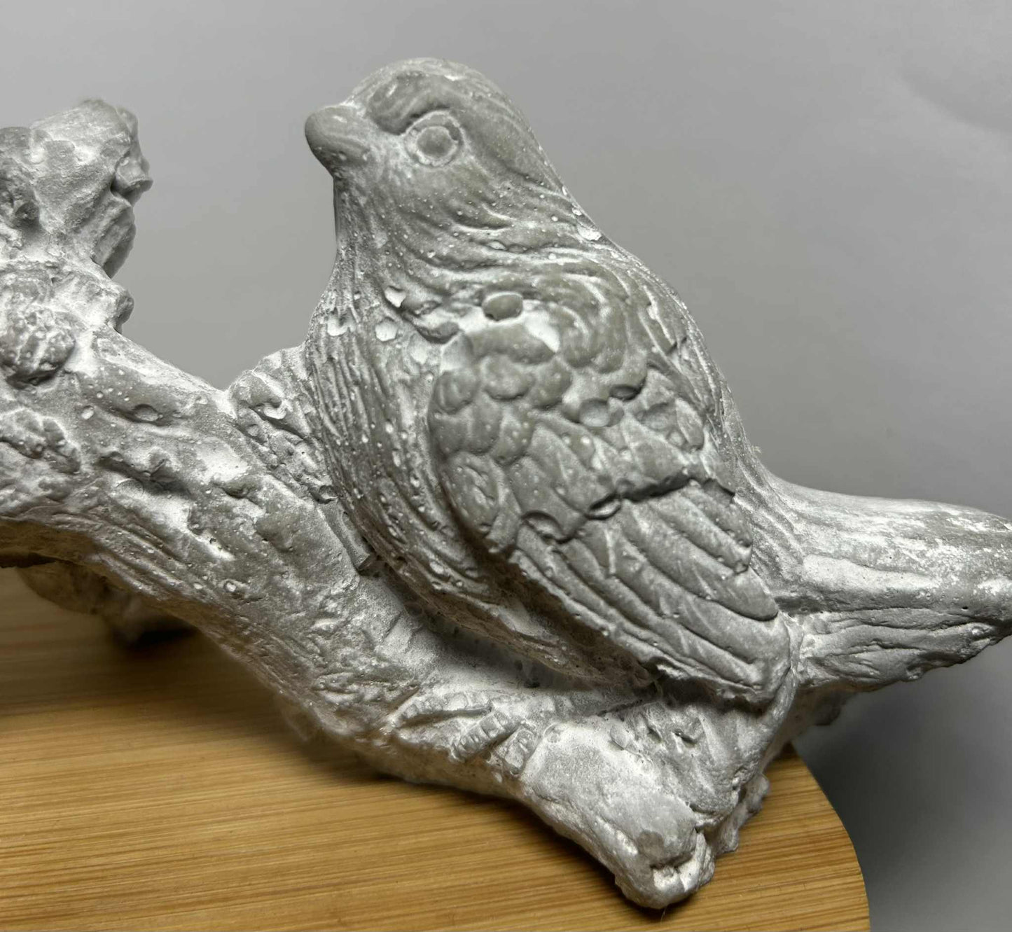 Les oiseaux sur une branche en plâtre fait main collection Goldbach de GmbH (20*10cm)