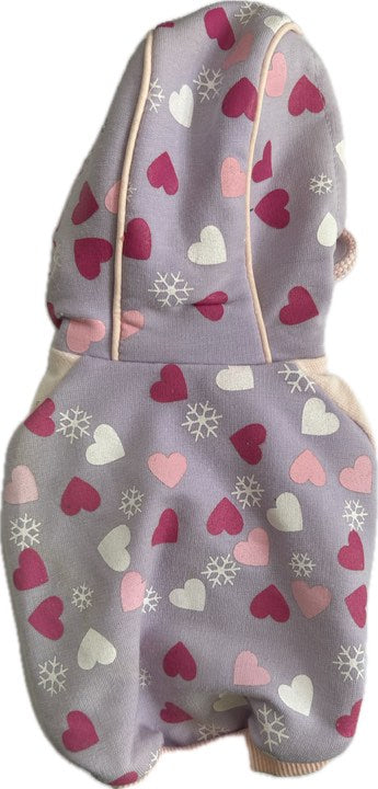 SWEAT SHIRT violet, rose et blanc pour chiens Puppé