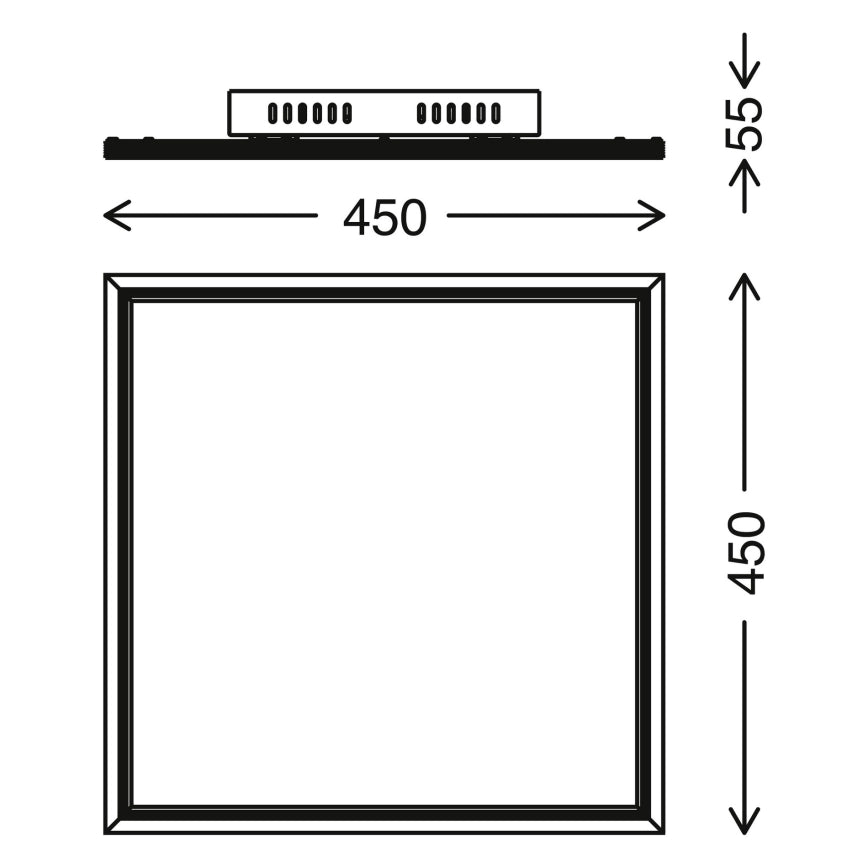 Panneau LED RGBW Telefunken 45x45 cm
