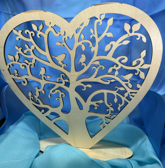 Arbre de vie cœur en bois de GmbH (29.5*29cm)