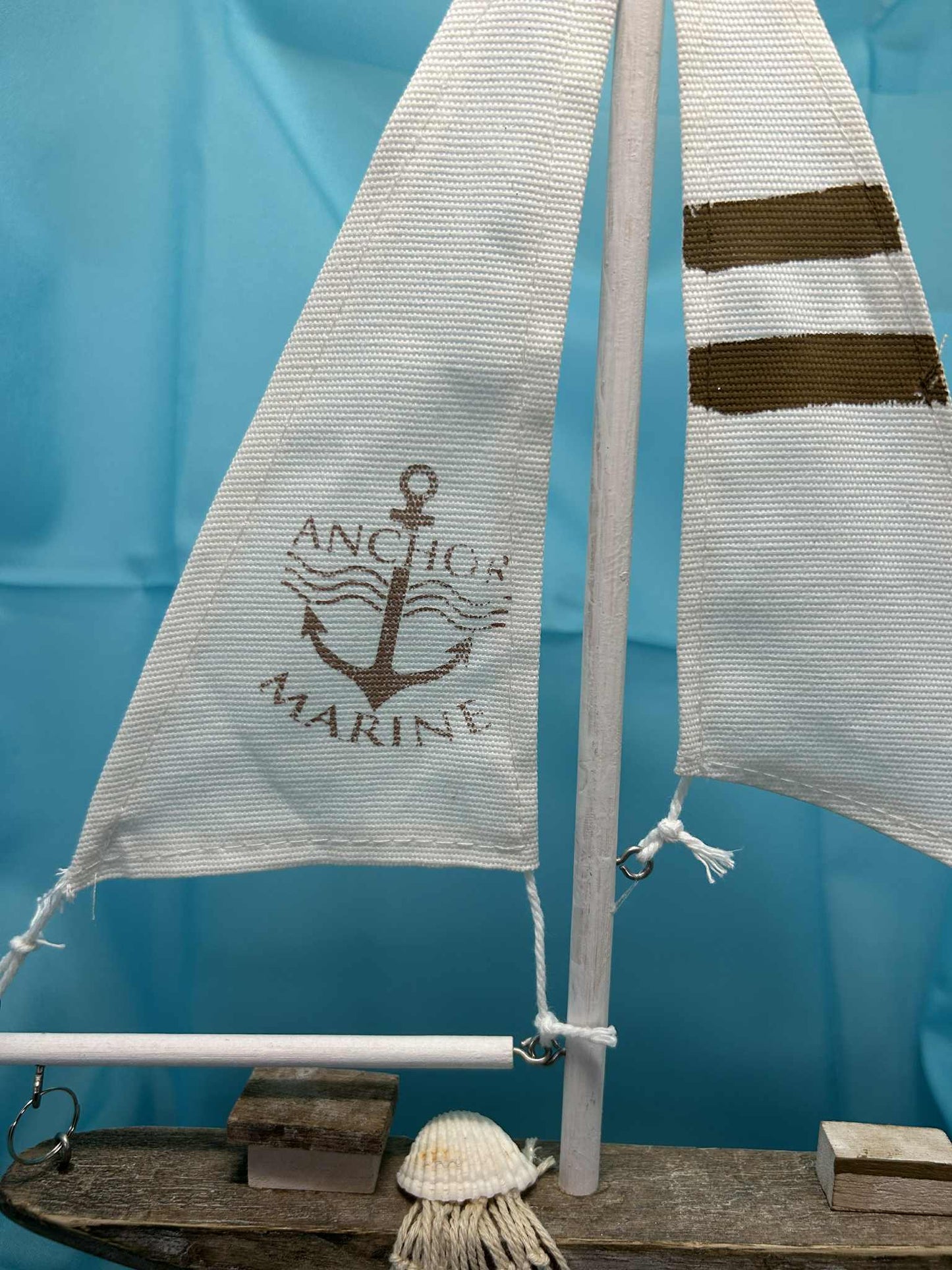 Bateau en bois et tissus décoratif de GmbH (28*40cm)