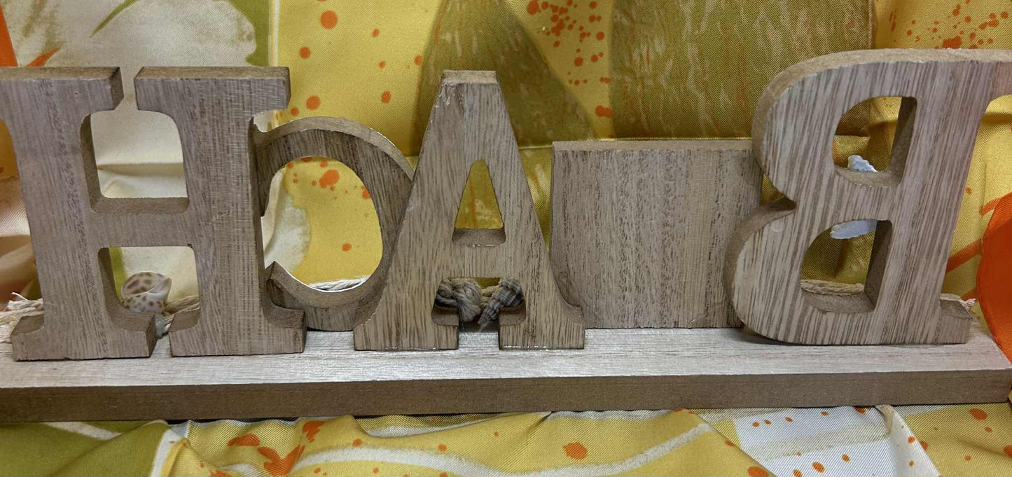 "Beach" en bois de GpmbH (30*9cm)