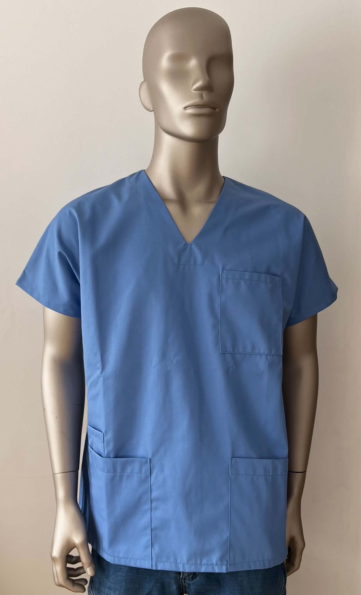 Tunique hôpital, Véto, Kiné à enfiler bleue taille S NEW YORK