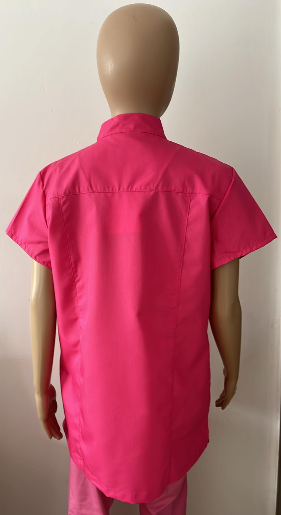 Blouse médicale Fuchsia à pressions  HIZA