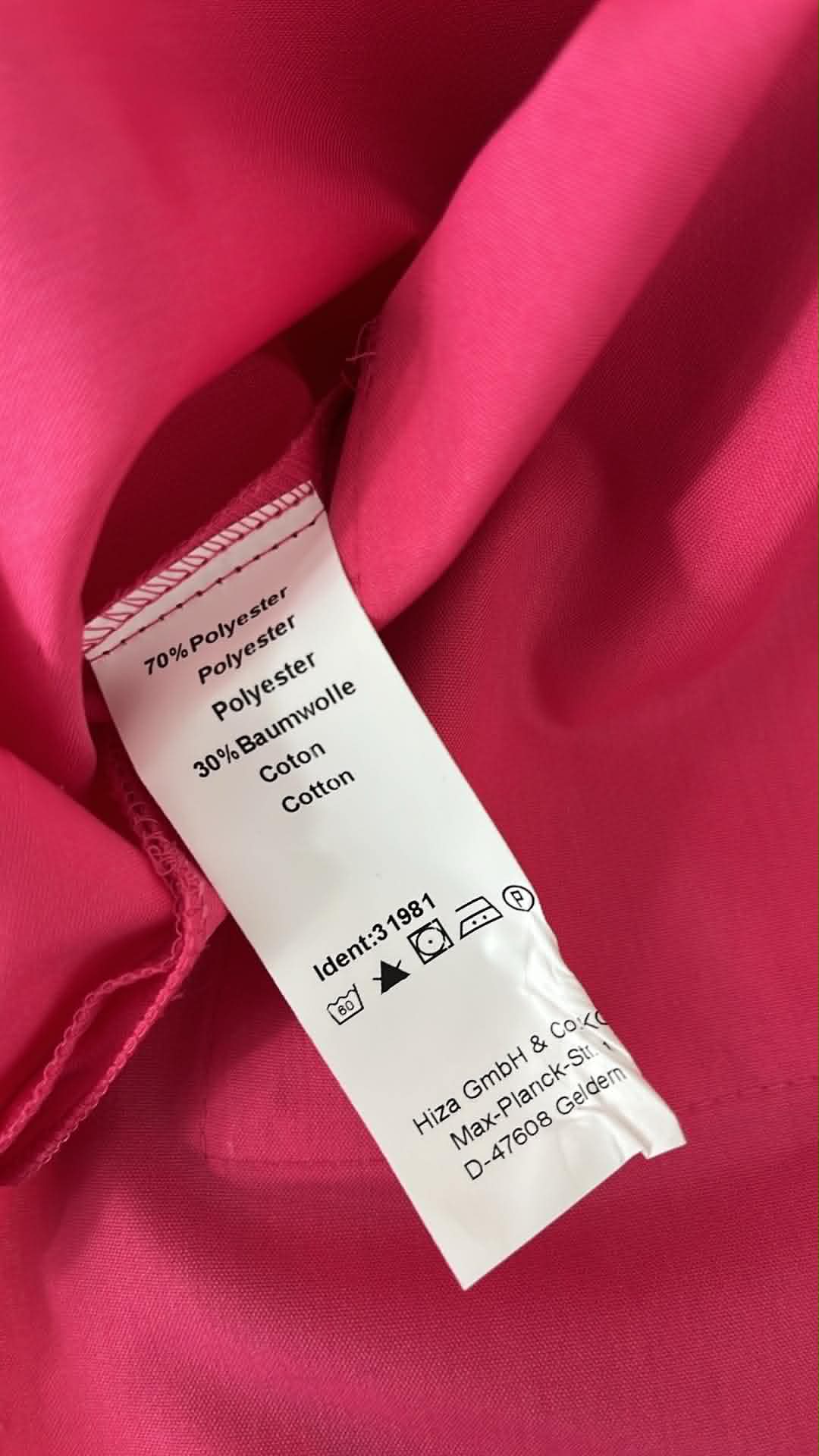 Blouse médicale Fuchsia à pressions  HIZA