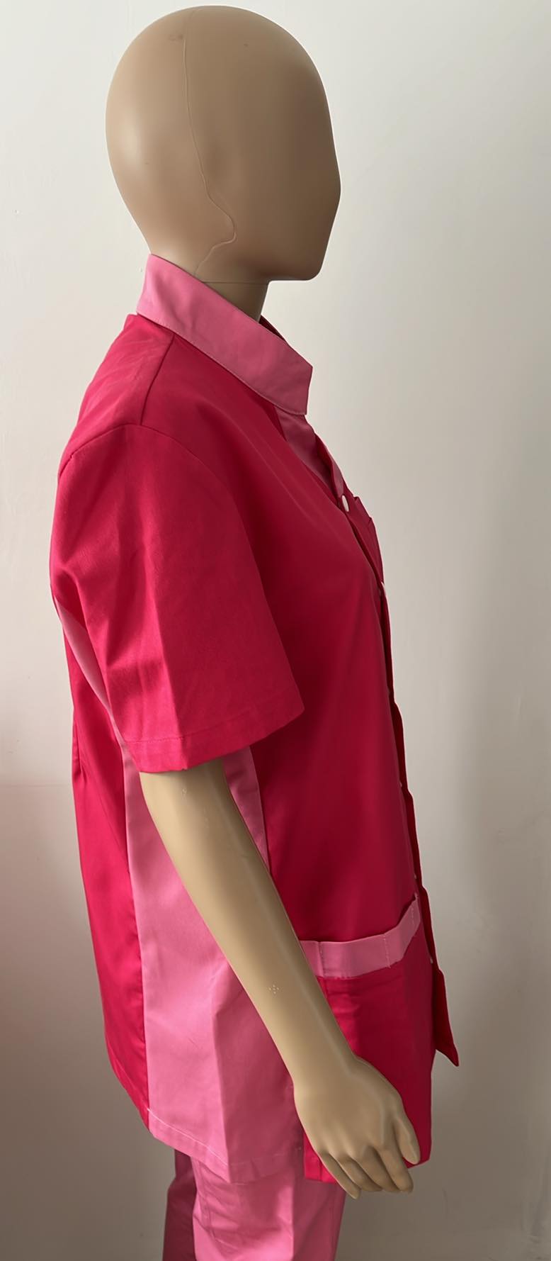 Tunique professionnelle femme manches courtes et boutons pression NEWWORK