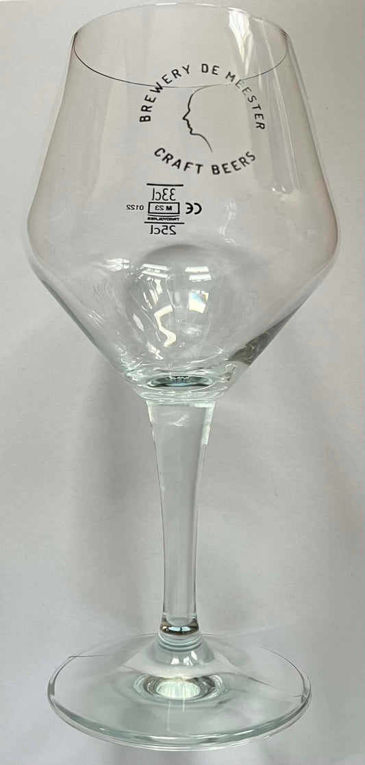 Lot de 6 Verres à pied bière BREWERY DE MEESTER GRAFT BEERS 25/33 cl