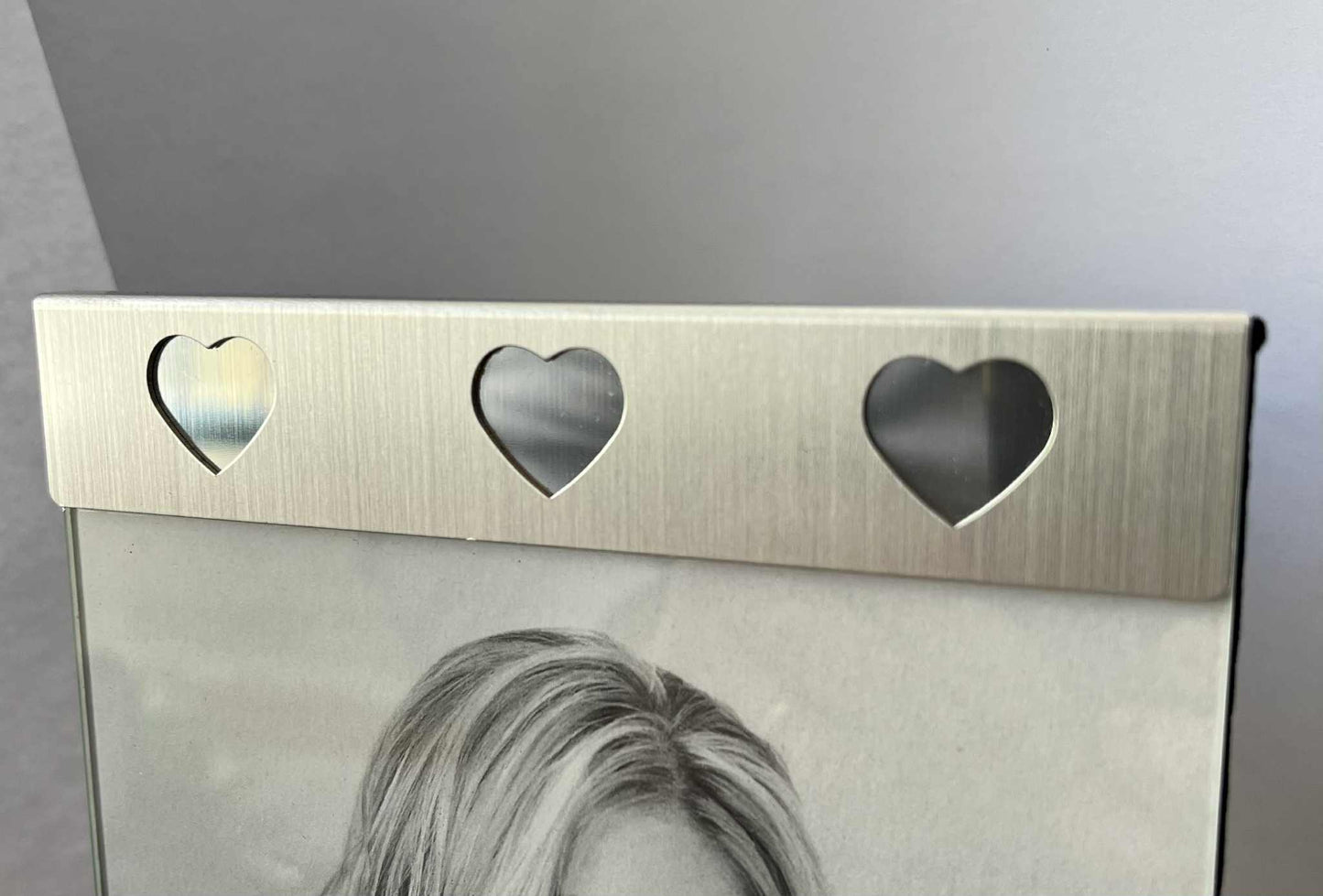 Cadre gris métal et verre (13*18cm) GmbH