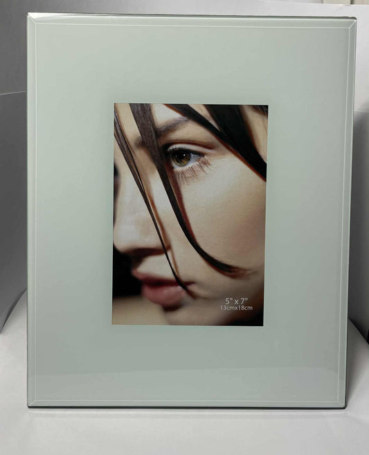 Cadre en verre blanc (photo 13*18cm)(cadre 29*24.5cm) GmbH