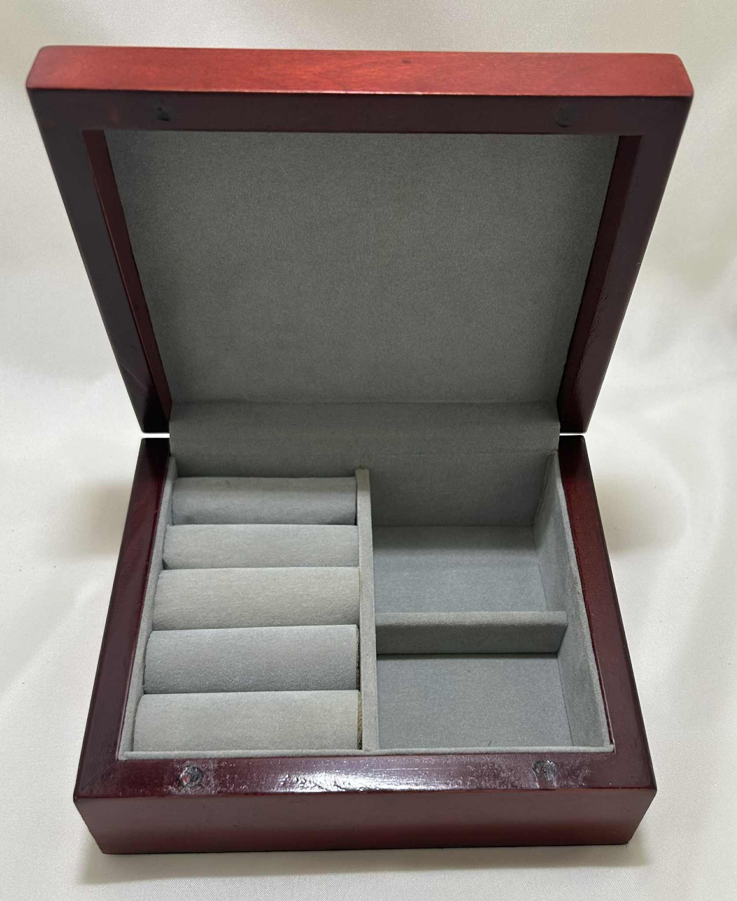 Petit coffret à bijoux en bois acajou de GmbH(14*12cm)