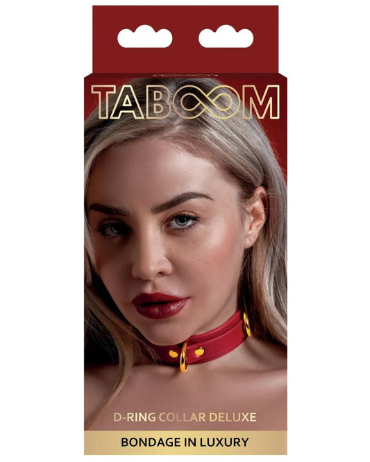 Collier D-Ring TABOOM  Rouge