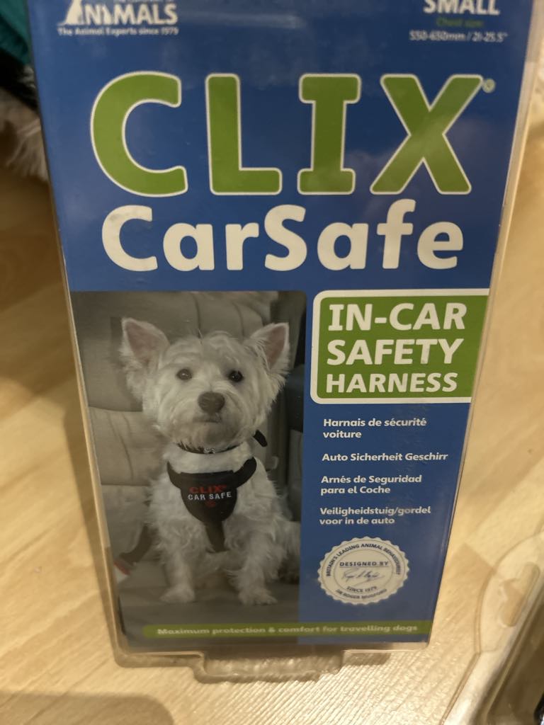 Ceinture de sécurité CLIX CarSafe de animals taille S pour petits chiens