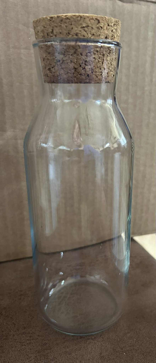 Carafe en verre avec bouchon de liège 50 cl